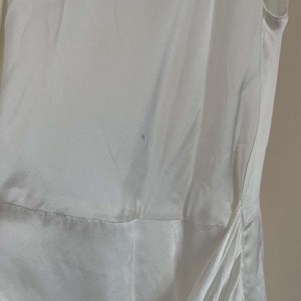 Amanda Uprichard x REVOLVE Sandrine Dress in Ivory Silk Formal XS NWOT $306 - Picture 5 of 7